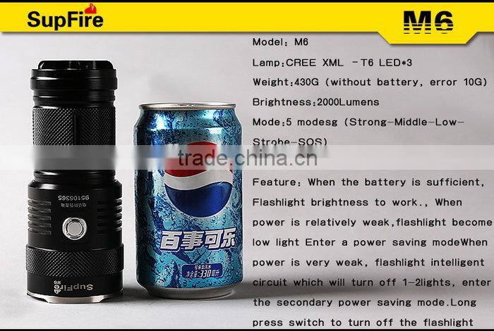 High Lumen Brightest led torch 2000lumen creative led flashlight torch