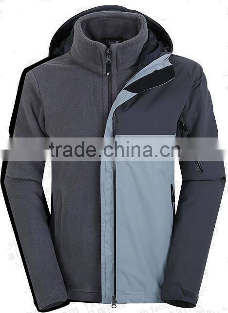 Custom fashion waterproof outdoor winter men's ski jacket