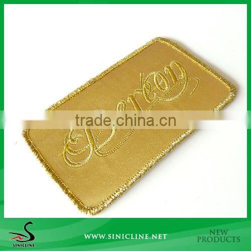Sinicline Embroidery Style Pu Leather Bag Patch