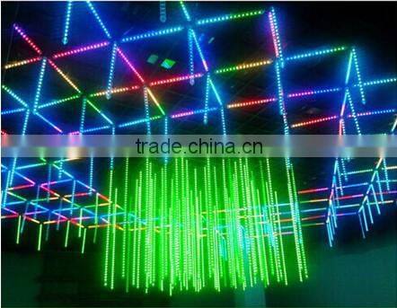 3d Addressable meteor led tube 18W rain drop working with madrix artnet