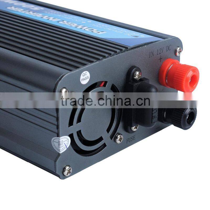 Hot sell Meind 500W car power inverter with battery charge