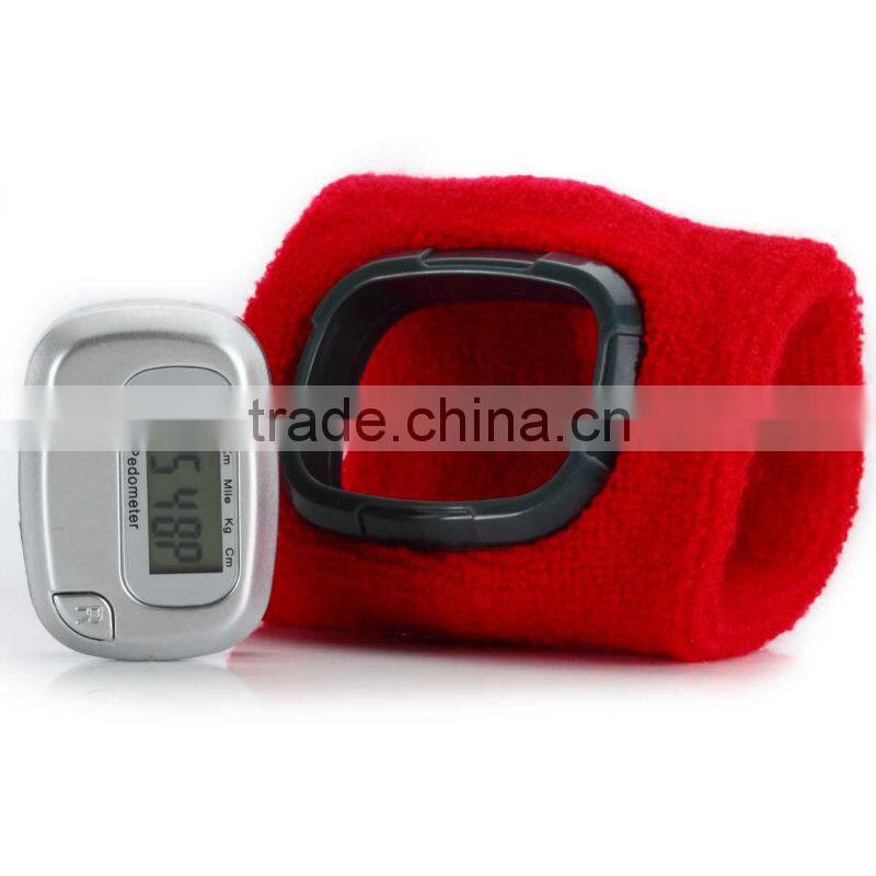 low price pedometer with fm radio/time function