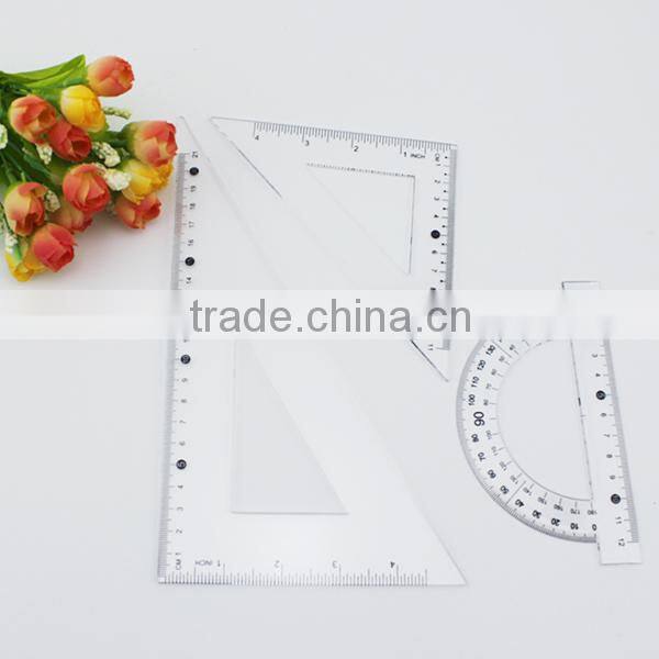Wholesale Hot Sale High Quality Set Square Ruler Stationery Set