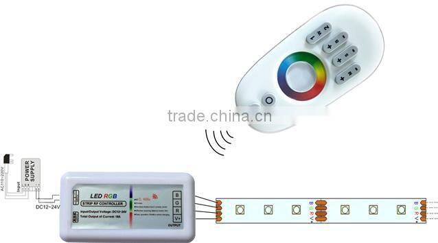 2015 HOT!!! RF 2.4G touch dimmer, white, WW+CW, RGB, RGBW led light dimmer with remote