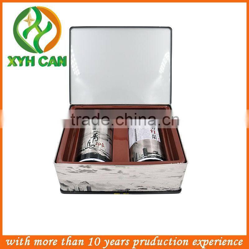 Wedding favor small wholesale tin boxes with bow and tab