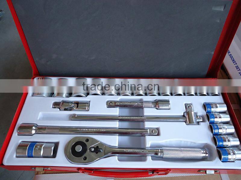 24PCS 1/2''socket set hand tools chrome vanadium &car repare tool set