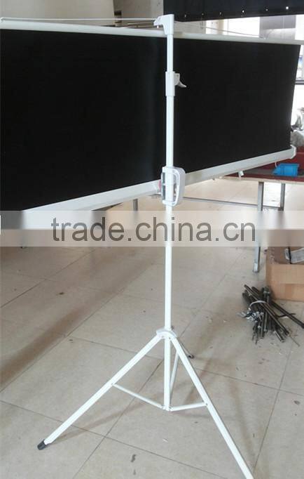 HD floor standing tripod projector screens for commerial use
