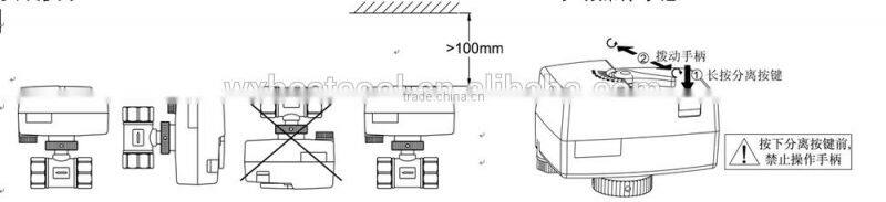 2 way 220V electric motorized flow control actuator valve