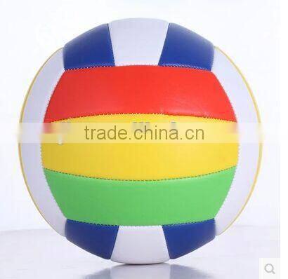 2015 new design machine stitched pvc beach volleyball