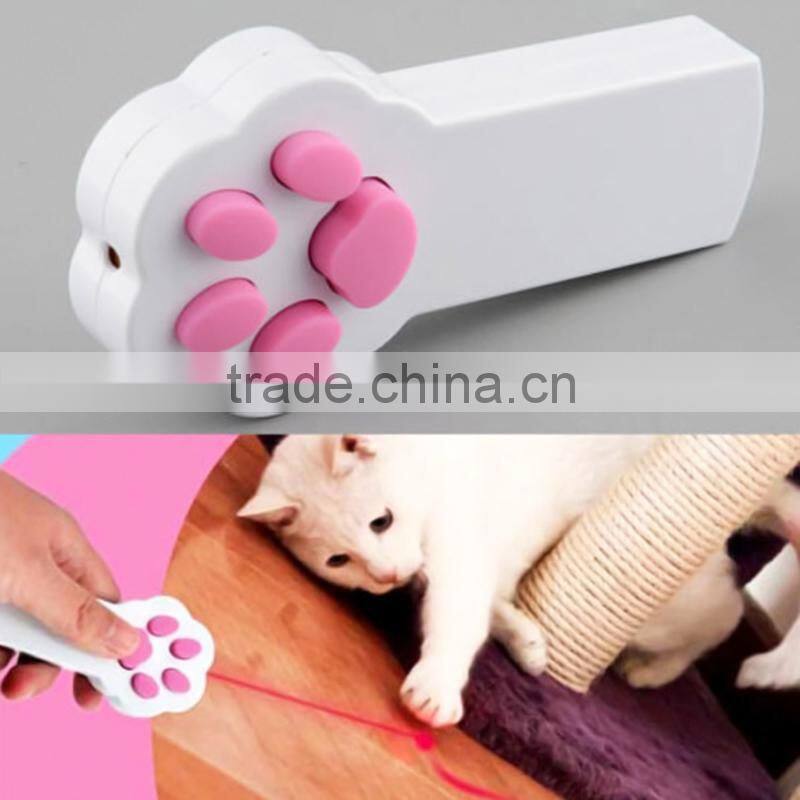 New Funny Pet Cat Interactive Automatic Red Laser Pointer toy electronic button battery