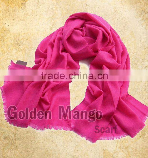 Plain color 100% wool scarves