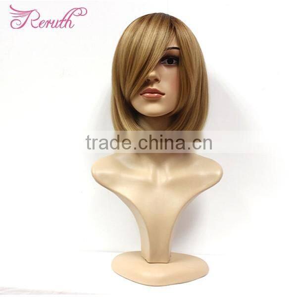 high quality wholesale short straight bob style human hair wig
