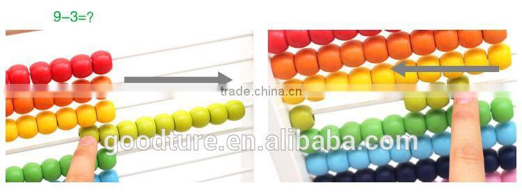 Wooden Castle Abacus Preschool Educational Counting Toys