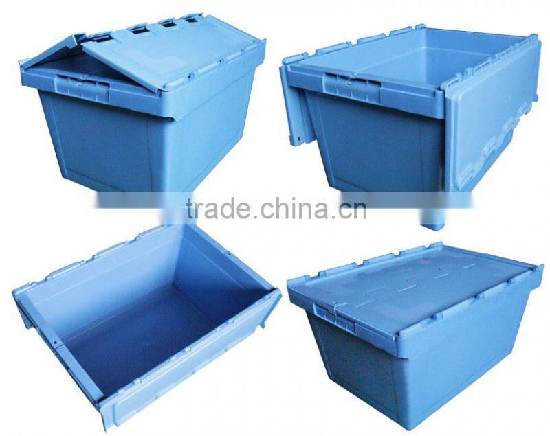 Attached lid container