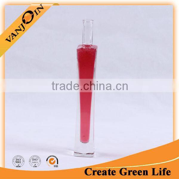 Custom square shaped fancy glass wine bottle