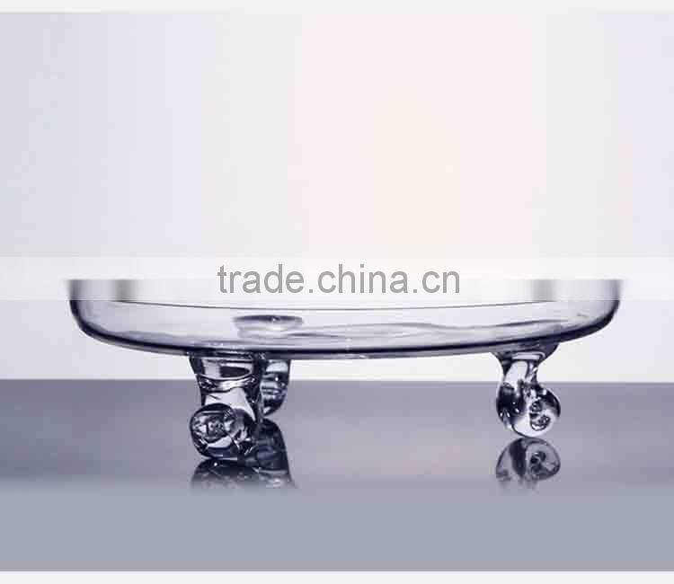 High quality factory supply color spray glass cake cover