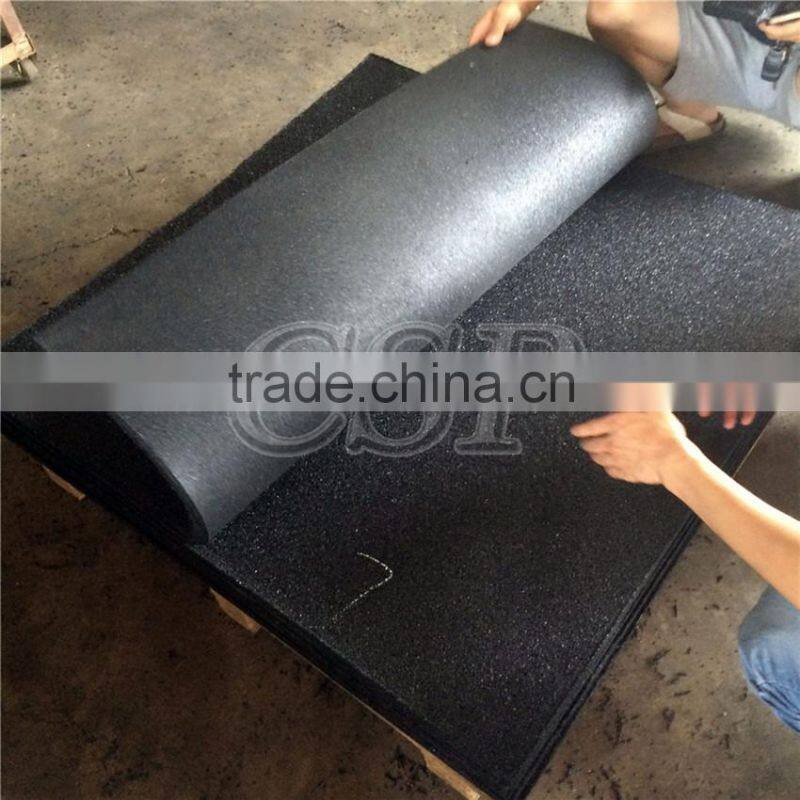 Outdoor safety and anti-slip crossfitrubber flooring gym rubber flooring tile