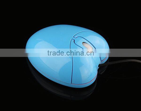 wired optical heart shaped mouse