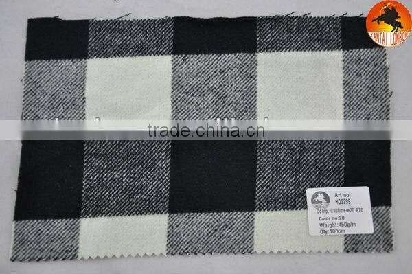 Stock twill cashmere woollen fabric for coat