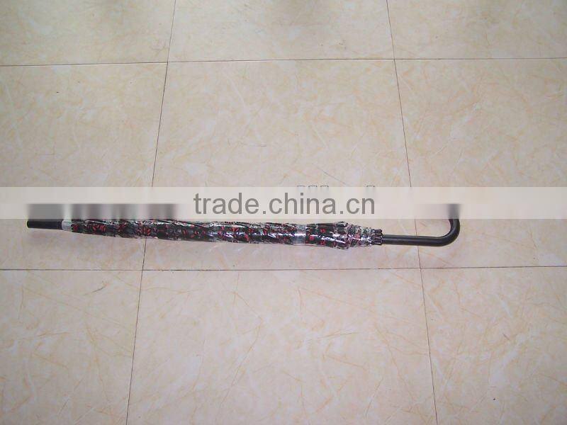 promotional 23*8k gift straight outdoor transparent umbrella