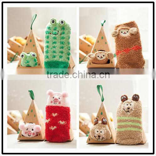 children Animal indoor socks cozy socks microfiber fuzzy socks