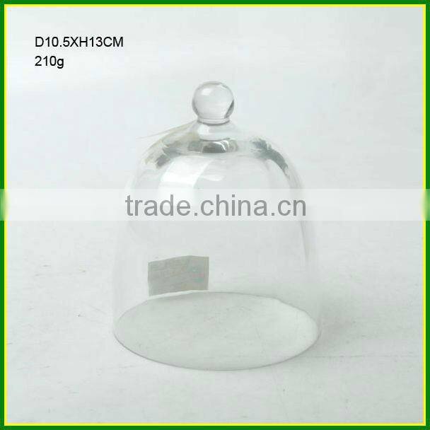 Clear glass dome cake cover cake stand