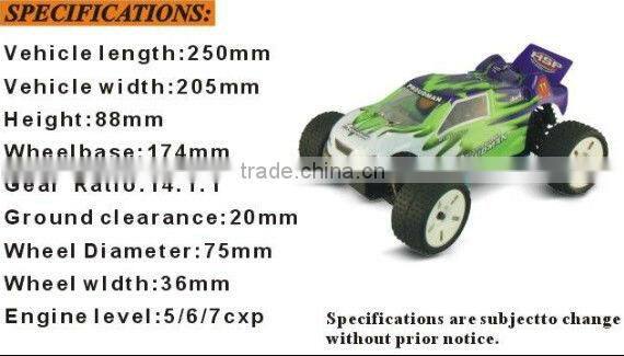 hsp RTR nitro 1/16th scale 4wd rc car off road truggy