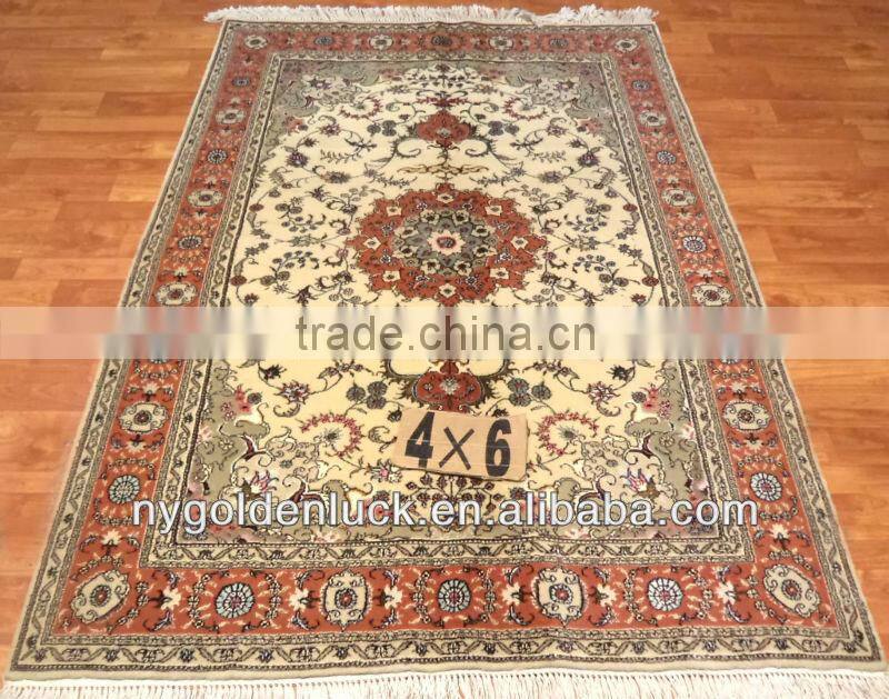 4x6ft flower design wool carpets