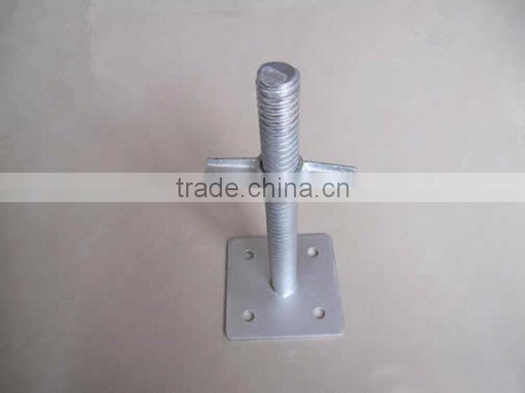 Solid Adjustable Screw Jack Base Plate for Ringlock Scaffolding