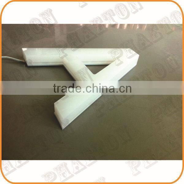 Best sale baking finish facelit led sign board,led glow sign boards