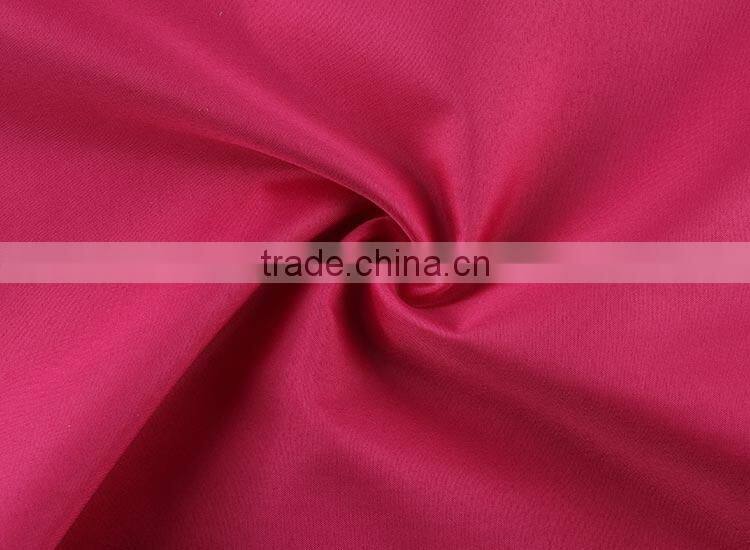 Textile supplier multi color smooth shrink resistance poly pongee fabric