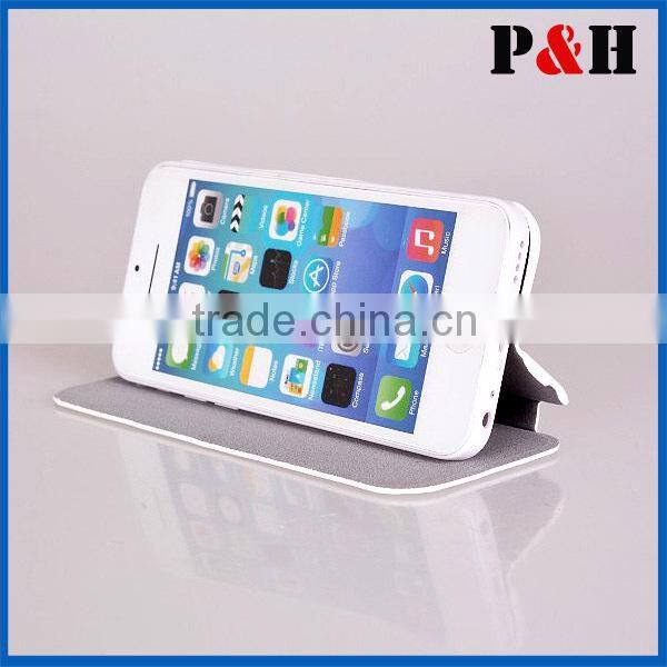 2015 factory leather skin case for iphone 5 cell phone case