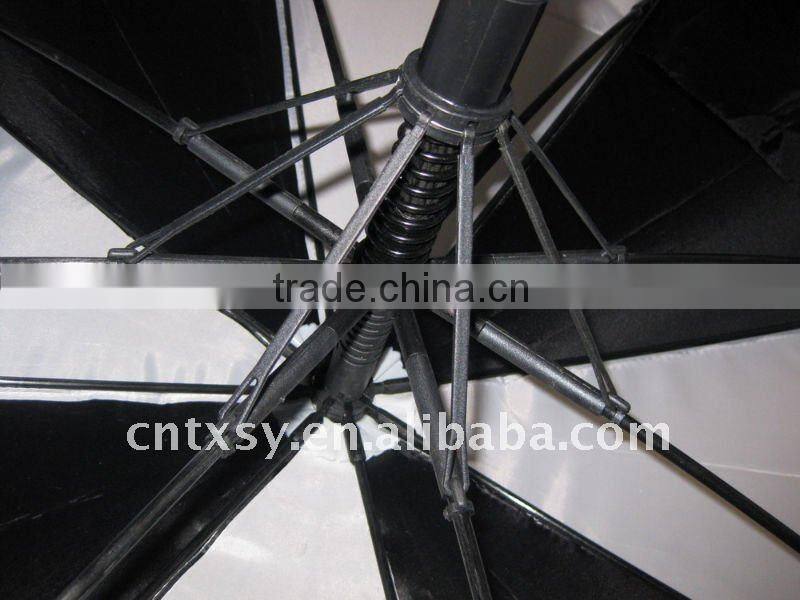30"x8K auto open 190T polyester windproof two layer promotional umbrella golf umbrella