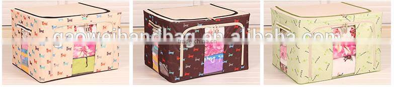 Eco friendly storage box;good quality custom printed foldable Oxford storage Box and Bin