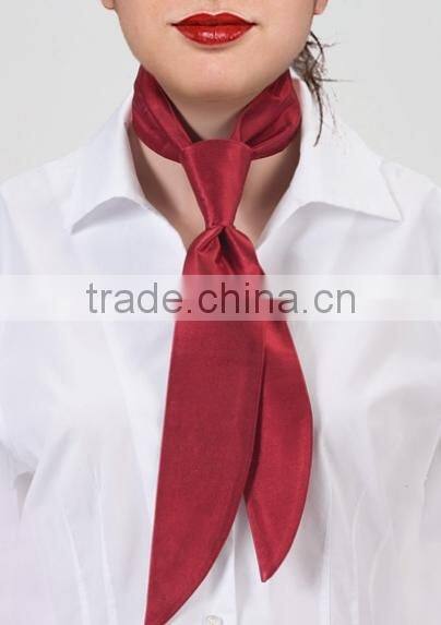 Pure Silk Squares Solid Cherry Red Handkerchief Ultra-soft