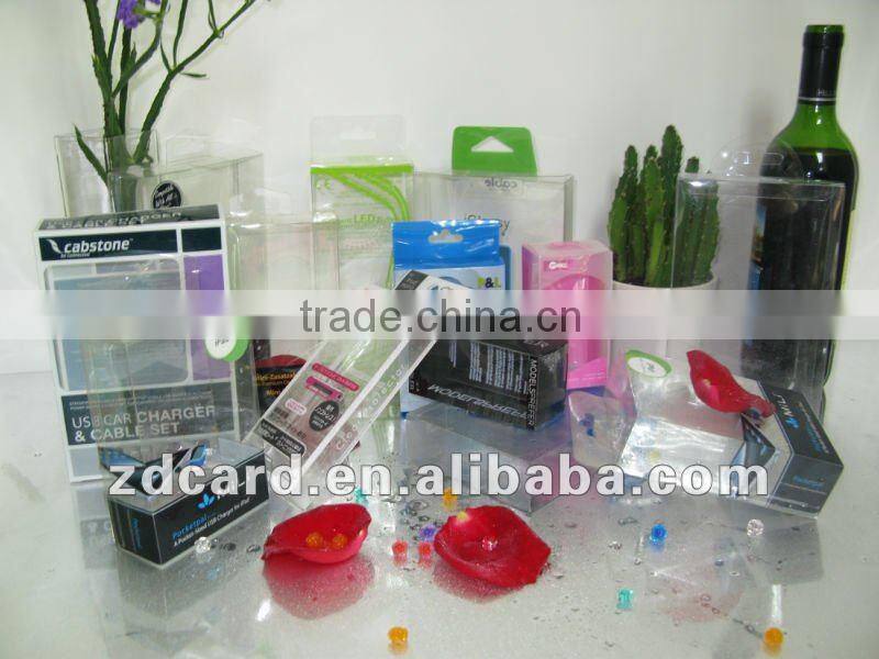 plastic package box with printing part