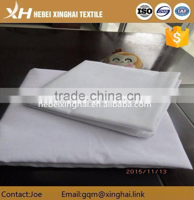 Hot sale bleached polyester cotton fabric for garments