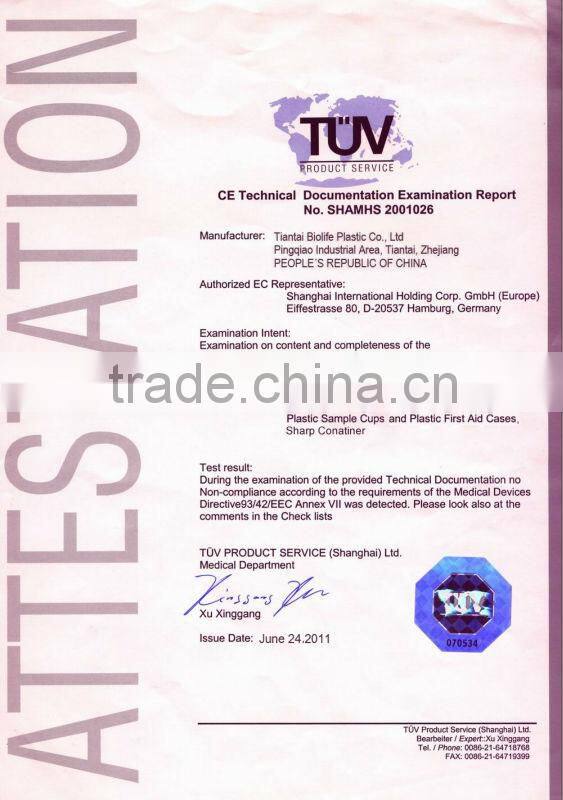 Medical vacuum blood collection tube