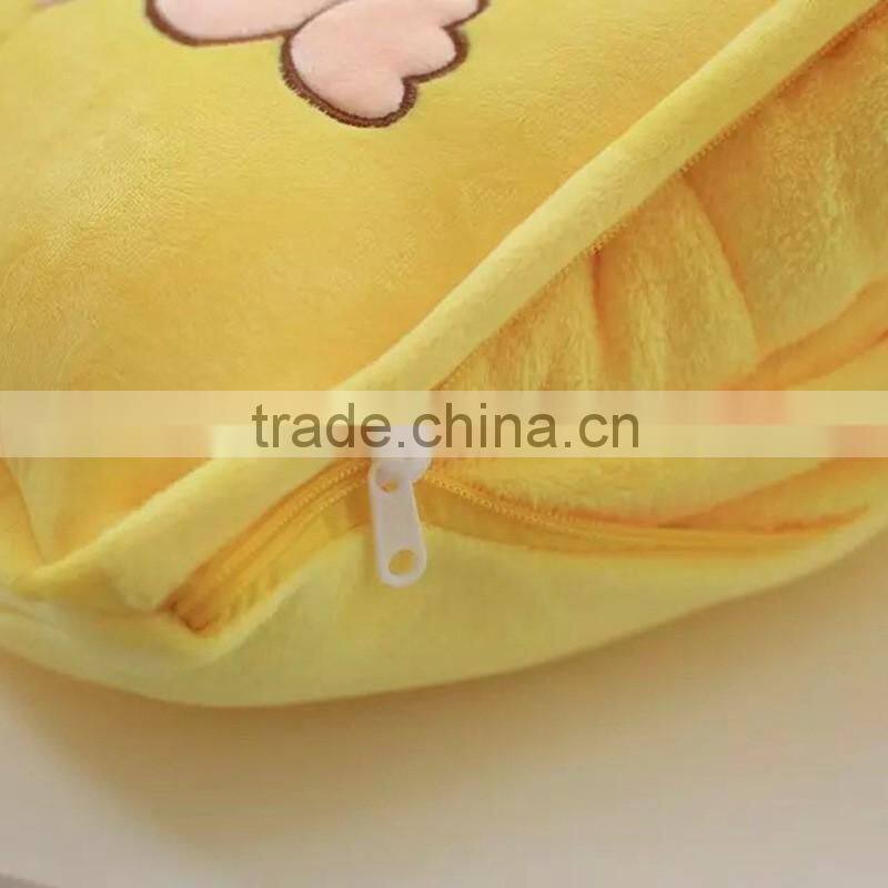 lovely cartoon animal mudull pig style colorful 1X1.5m office TV plush A/C multifunctional pillow cushion blanket