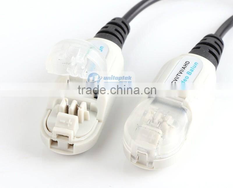 HD Transceivers Adapter Transmitter Cat5 Video CCTV Balun Support 720P/1080P AHD/CVI/TVI Camera