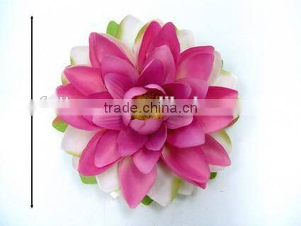 Floating Silk Flowers Diameter 5" Blue Artificial Lotus Flower