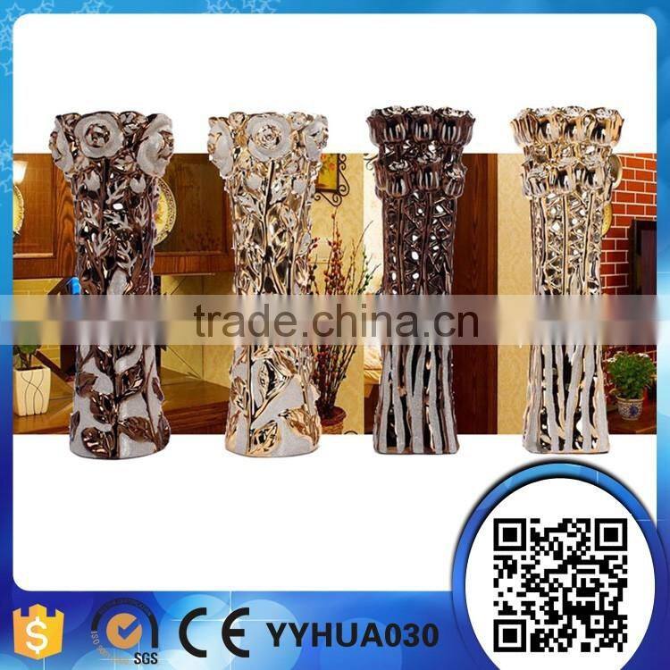 New Product Hotel Home Resin Decoration Modern Long Stem Flower Vase