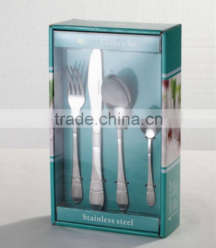 20PCS Hand Polish Wedding Gift Stainless Steel Cutlery Set