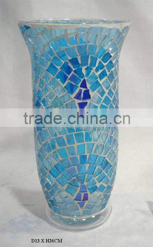 mosaic glass vases for home decro