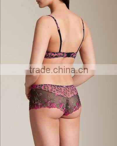 high quality fancy ladies underwear unpadded embroidery lace bra