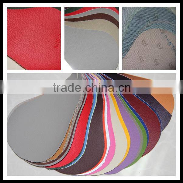 Embossed PVC leather car seat cover and furniture usage with kinds of color