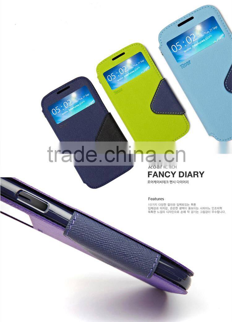 Clear View Leather Case For Samsung Galaxy S6,Wholesale Cell Phone Accessories In China