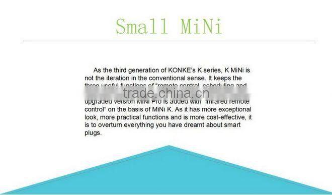 Smart remote control plug wifi socket k mini to smart switch wireless by using phone app
