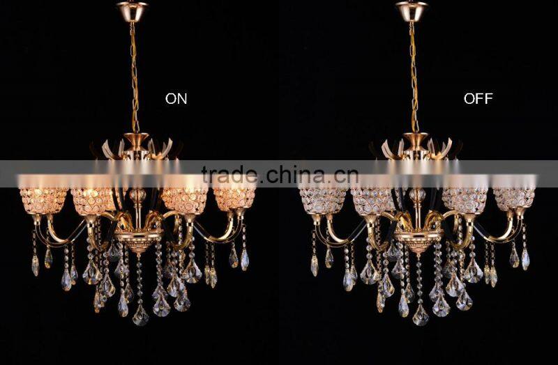 Contemporary Luxury Most Popular Crystal Chandelier with Scallop Drops
