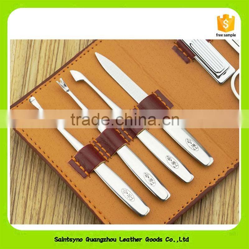 16011 Portable Stainless steel Nail Art Manicure Set Nail Care Tools with Mini Finger Nail Cutter